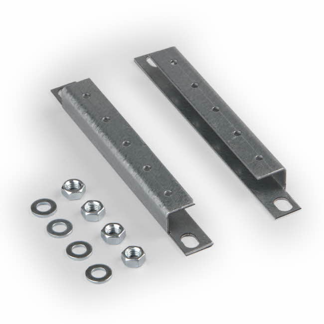 DIN rail profile for the door, 300 mm for the side, pair, galvanized steel