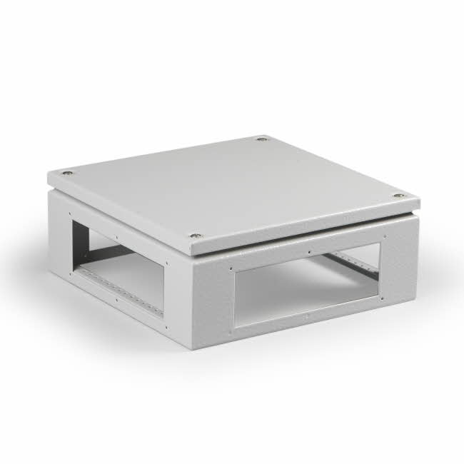 Cubo F -riviliitinkotelo 300x150x120mm, laippa-aukot, teräs, polyesterimaalattu