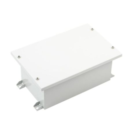 Cubo V upotettava kotelo 135x80x140mm, sileät sivut, teräs, polyesterimaalattu, RAL7035